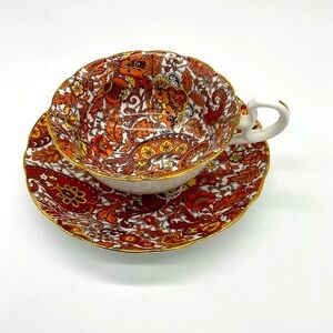 Vintage Radfords Bone China Paisley Cup & Saucer